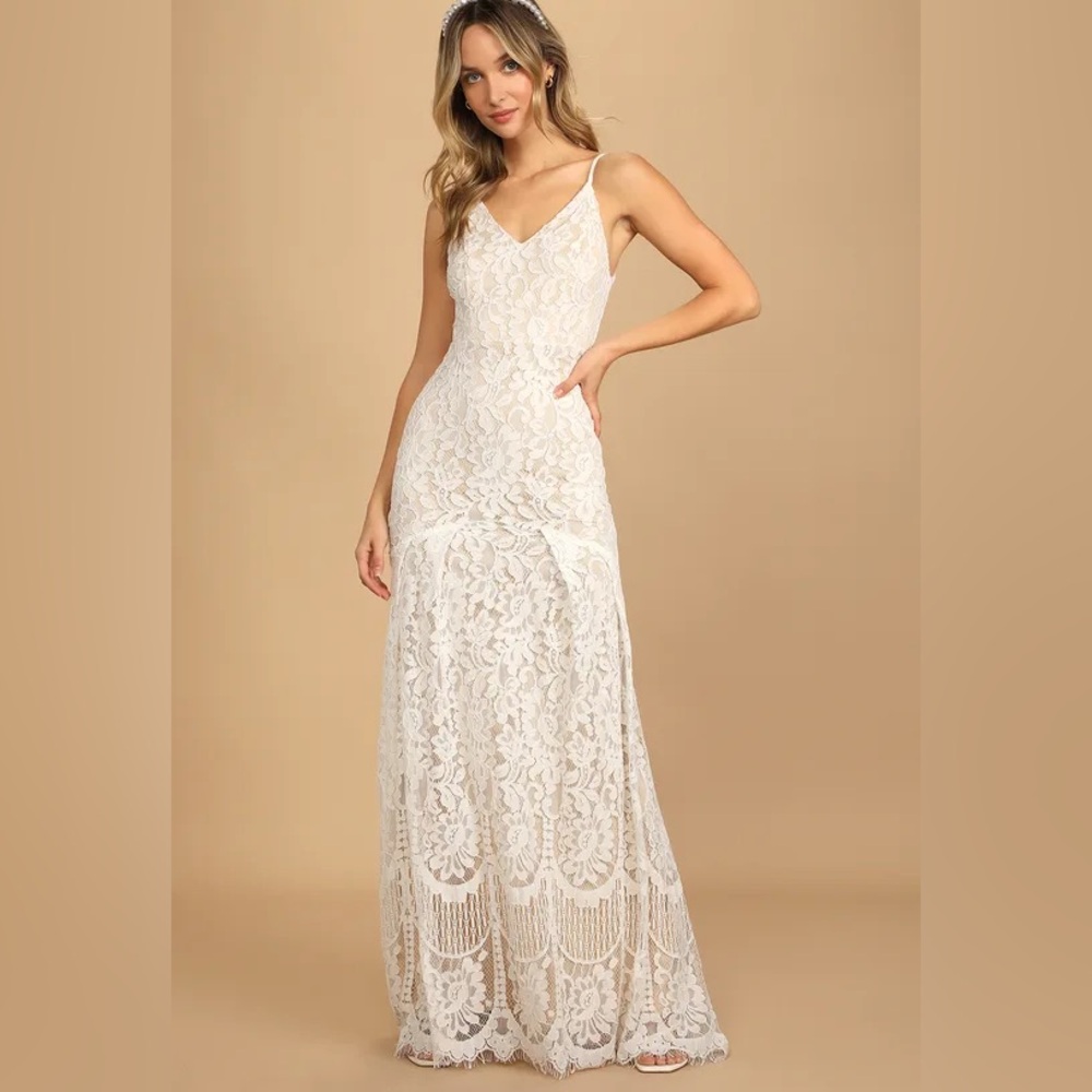 Lulu’s Lace Wedding Dress size XS